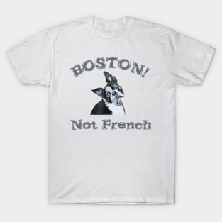 Boston Terrier Not French Bulldog T-Shirt